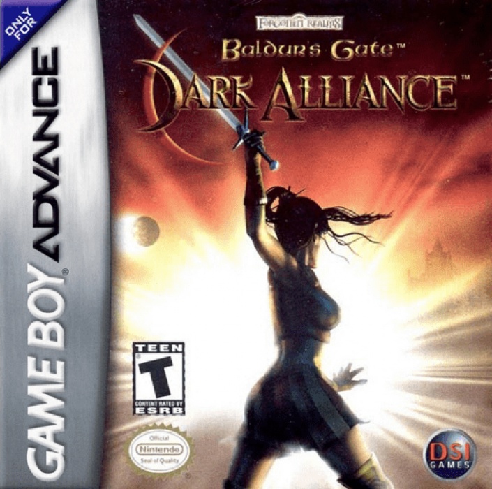 Front boxart of the game Baldur's Gate - Dark Alliance (United States) on Nintendo GameBoy Advance