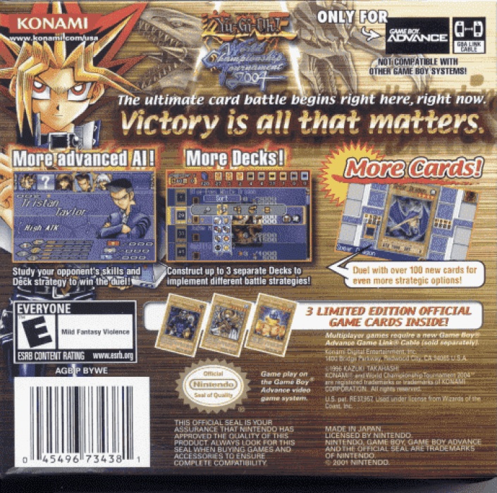 World Championship Tournament 2004 (United States) on Nintendo GameBoy Adva...