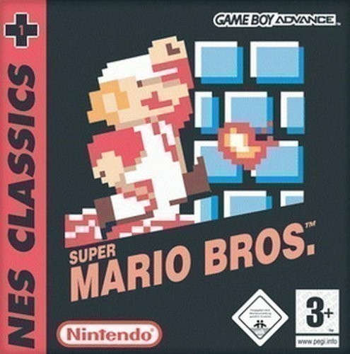 Front boxart of the game Classic NES Series - Super Mario Bros. (Europe) on Nintendo GameBoy Advance