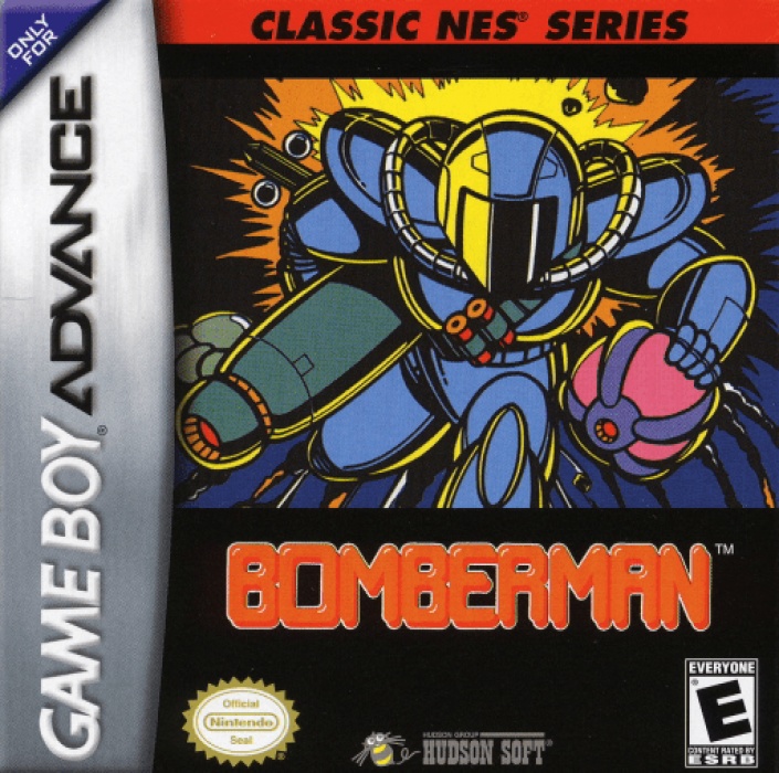 Front boxart of the game Classic NES Series - Bomberman (United States) on Nintendo GameBoy Advance