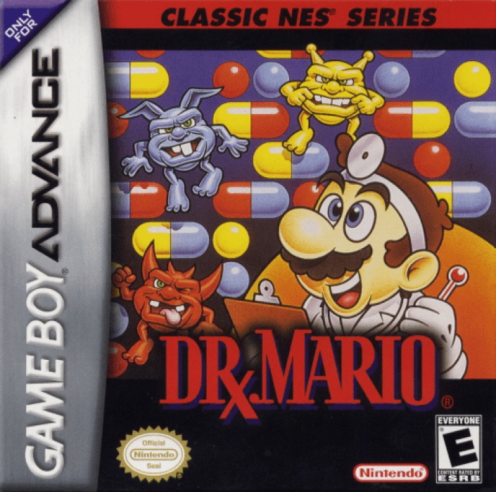 Front boxart of the game Classic NES Series - Dr. Mario (United States) on Nintendo GameBoy Advance