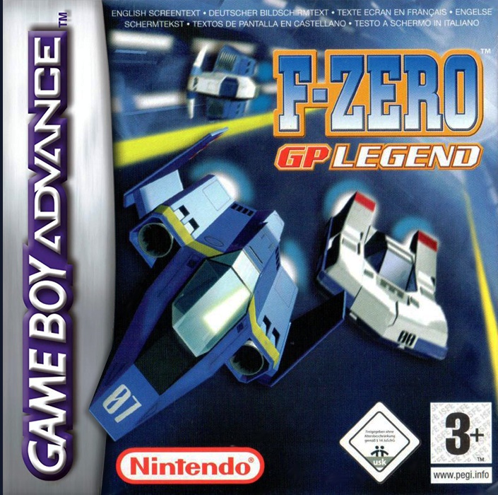 Front boxart of the game F-Zero - GP Legend (Europe) on Nintendo GameBoy Advance