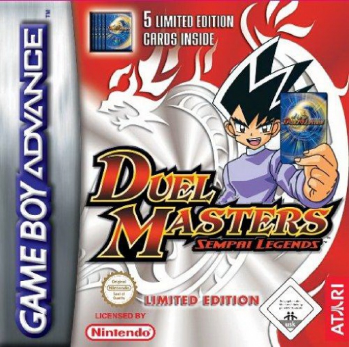 Front boxart of the game Duel Masters - Sempai Legends (Europe) on Nintendo GameBoy Advance