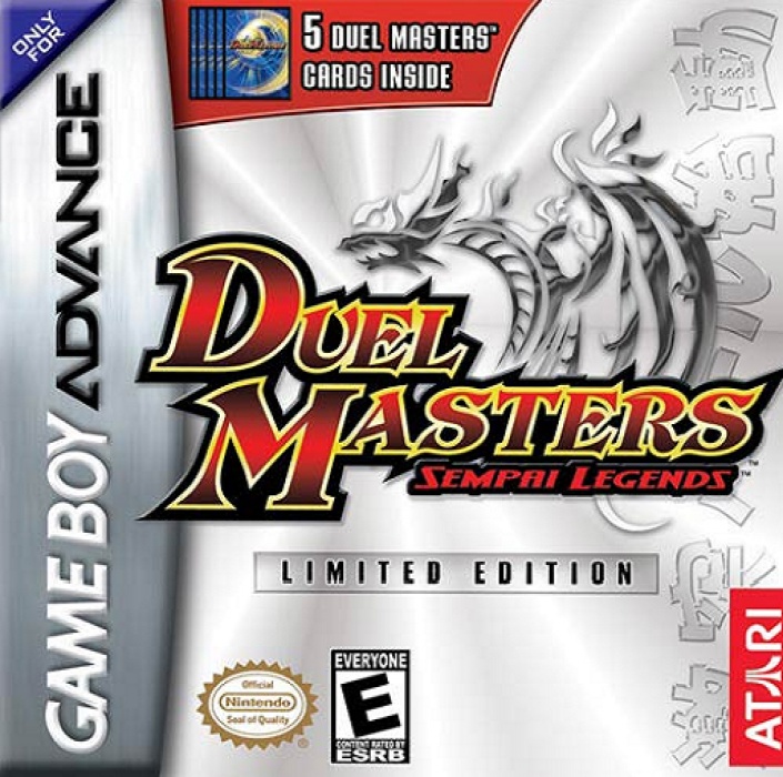 Front boxart of the game Duel Masters - Sempai Legends (United States) on Nintendo GameBoy Advance