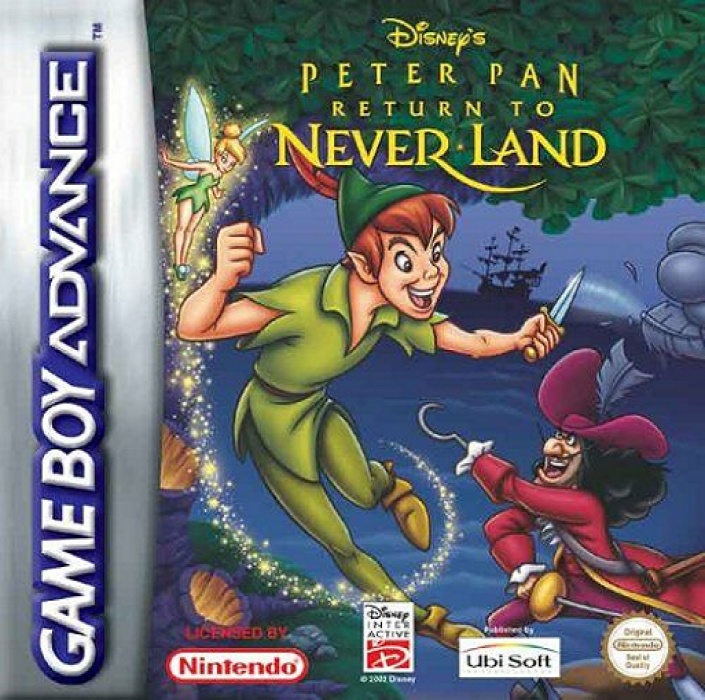 Front boxart of the game Peter Pan - Return to Neverland (Europe) on Nintendo GameBoy Advance