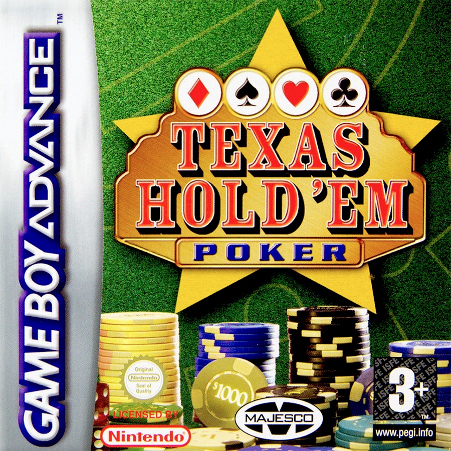 Front boxart of the game Texas Hold 'Em Poker (Europe) on Nintendo GameBoy Advance