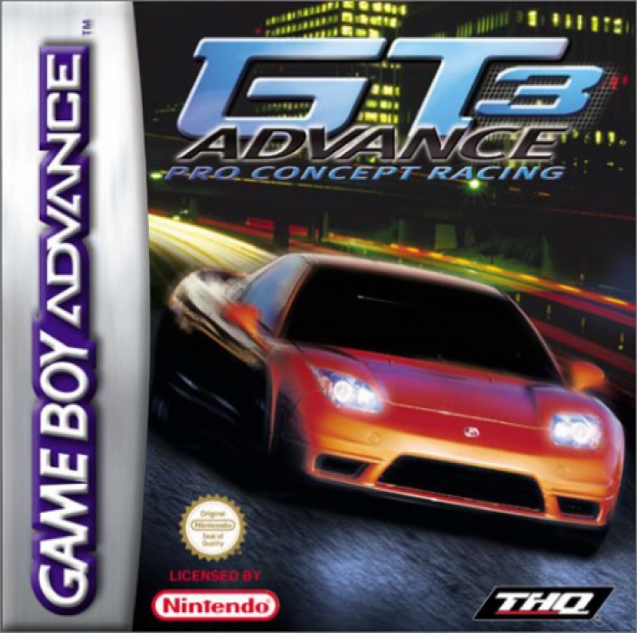 Front boxart of the game GT Advance 3 - Pro Concept Racing (Europe) on Nintendo GameBoy Advance