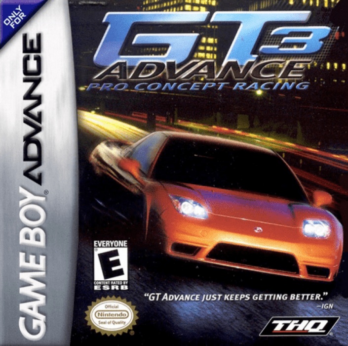 Front boxart of the game GT Advance 3 - Pro Concept Racing (United States) on Nintendo GameBoy Advance