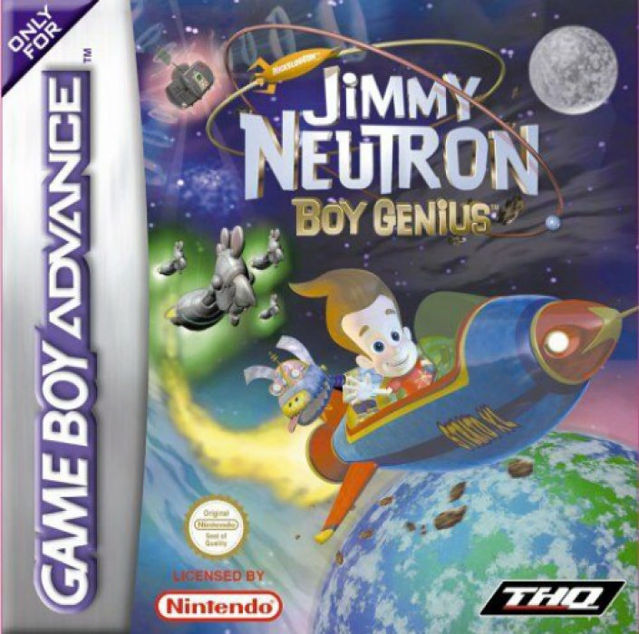 Front boxart of the game Jimmy Neutron - Boy Genius (Europe) on Nintendo GameBoy Advance