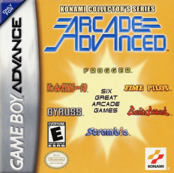 Front boxart of the game Konami Collector's Series - Arcade Advanced (United States) on Nintendo GameBoy Advance