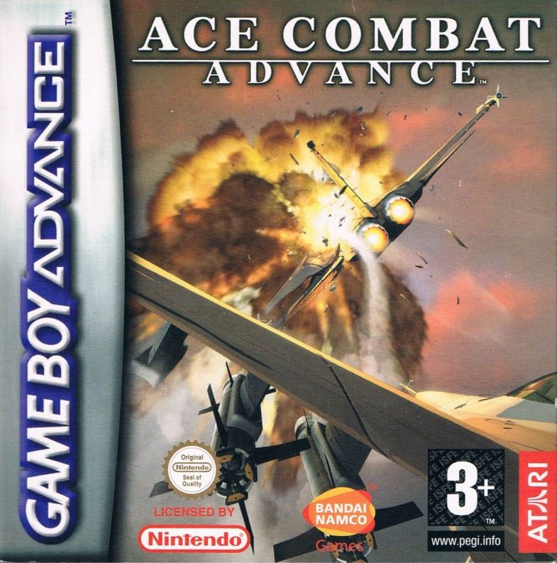 Front boxart of the game Ace Combat Advance (Europe) on Nintendo GameBoy Advance