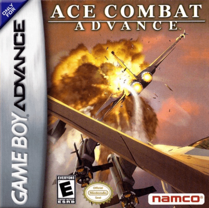 Front boxart of the game Ace Combat Advance (United States) on Nintendo GameBoy Advance