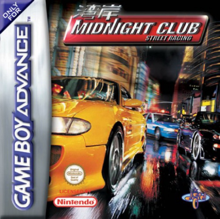Front boxart of the game Midnight Club - Street Racing (Europe) on Nintendo GameBoy Advance