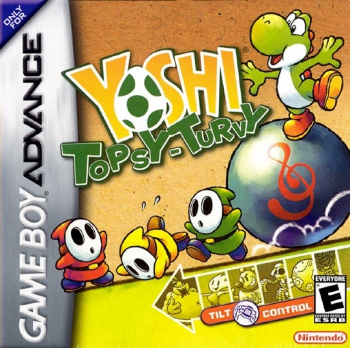 Front boxart of the game Yoshi Topsy-Turvy (United States) on Nintendo GameBoy Advance