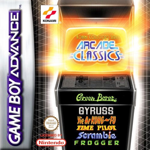 Front boxart of the game Konami Collector's Series - Arcade Classics (Europe) on Nintendo GameBoy Advance