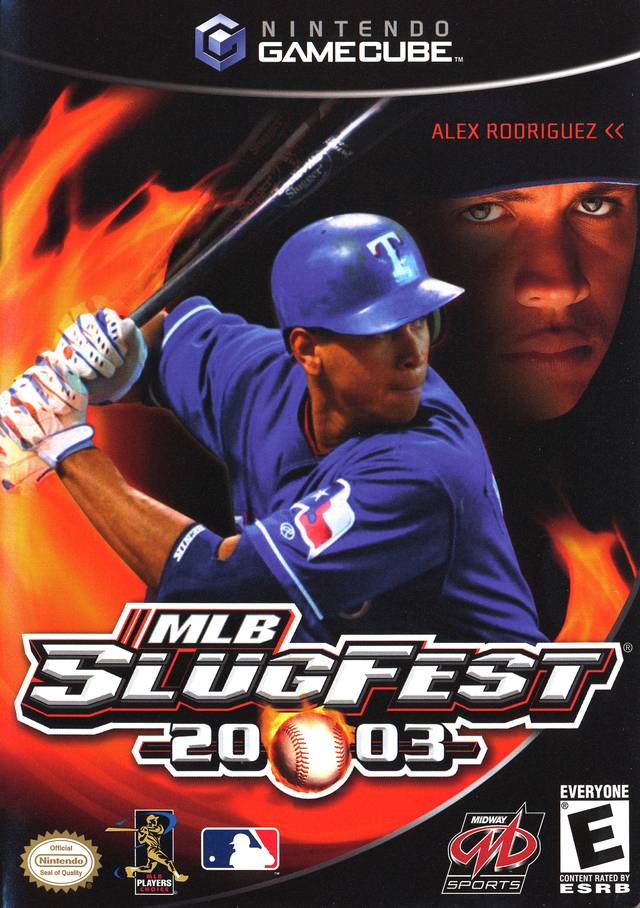 Front boxart of the game MLB Slugfest 20-03 (United States) on Nintendo GameCube