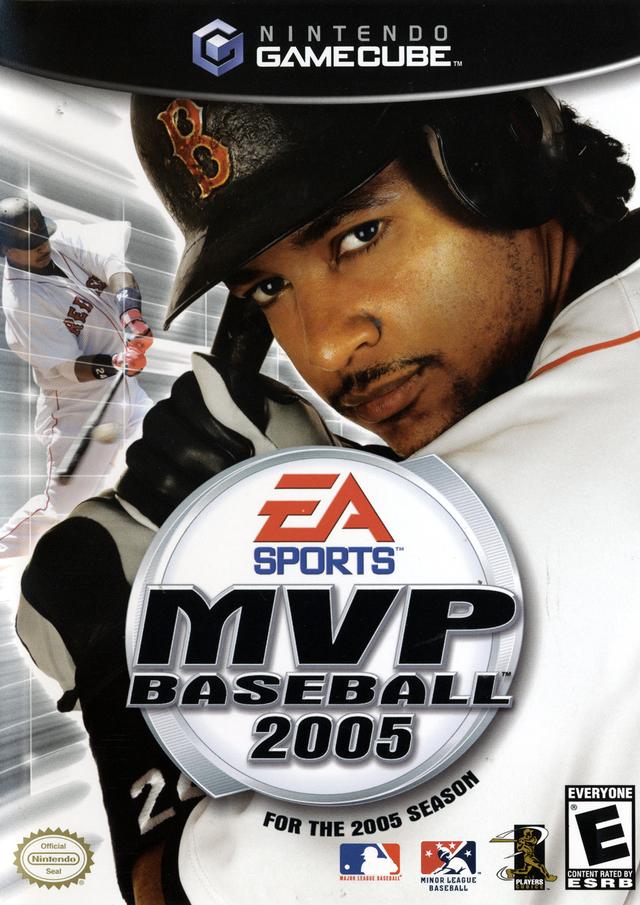 Front boxart of the game MVP Baseball 2005 (United States) on Nintendo GameCube