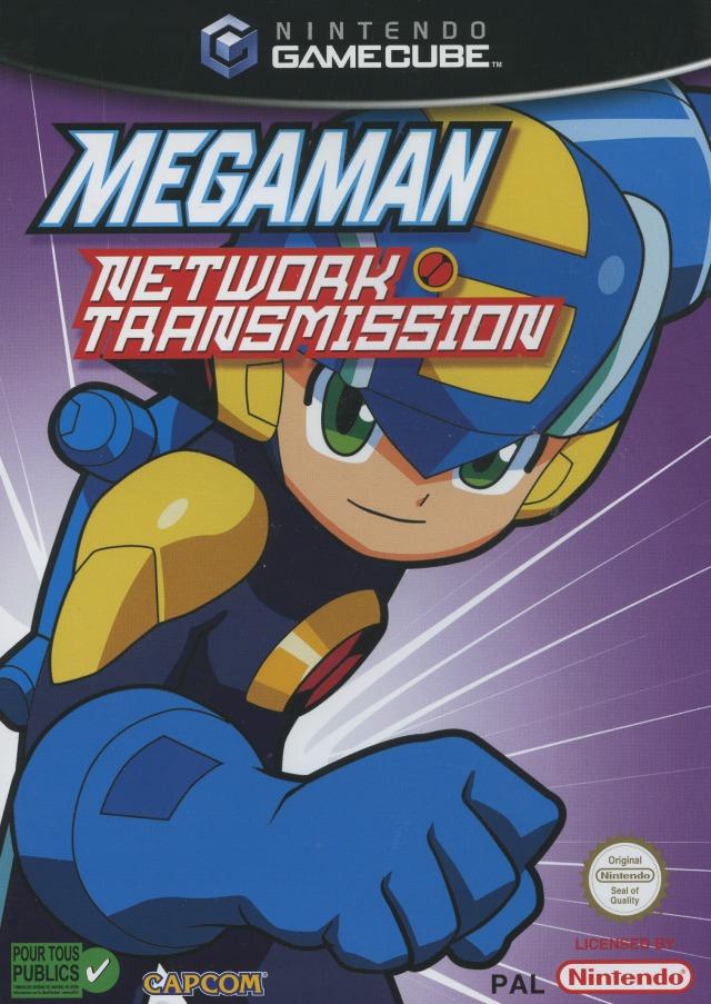 Front boxart of the game Mega Man Network Transmission (France) on Nintendo GameCube