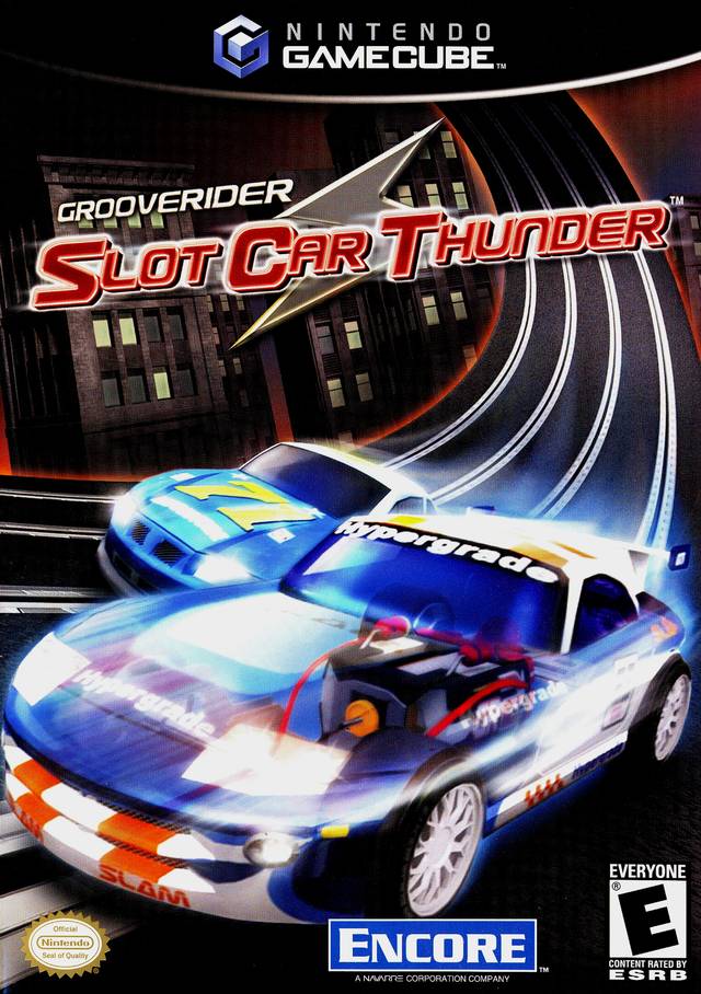 Front boxart of the game Grooverider - Slot Car Thunder (United States) on Nintendo GameCube