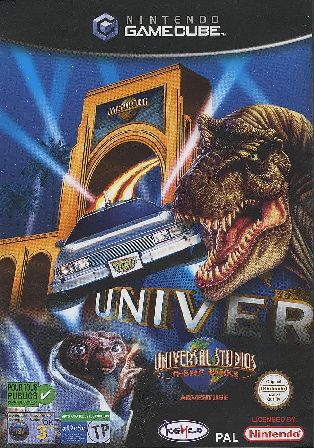 Front boxart of the game Universal Studios Theme Parks Adventure (France) on Nintendo GameCube