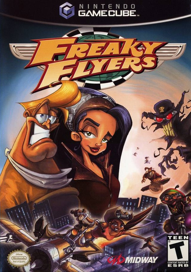 Front boxart of the game Freaky Flyers (United States) on Nintendo GameCube