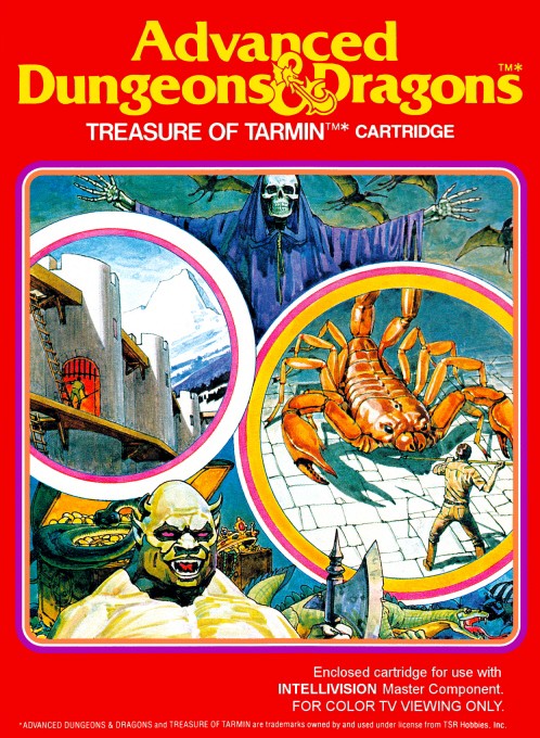 Front boxart of the game Advanced Dungeons & Dragons - Treasure of Tarmin on Mattel Intellivision
