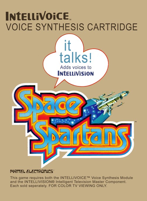 Front boxart of the game Space Spartans on Mattel Intellivision