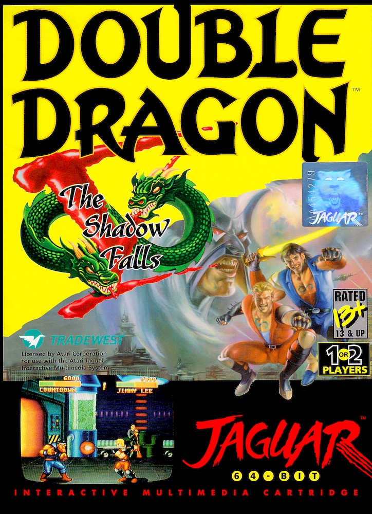 Front boxart of the game Double Dragon V - The Shadow Falls on Atari Jaguar