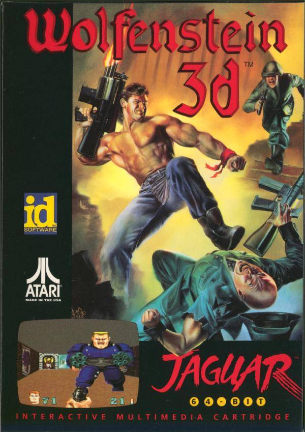 Front boxart of the game Wolfenstein 3D (United States) on Atari Jaguar