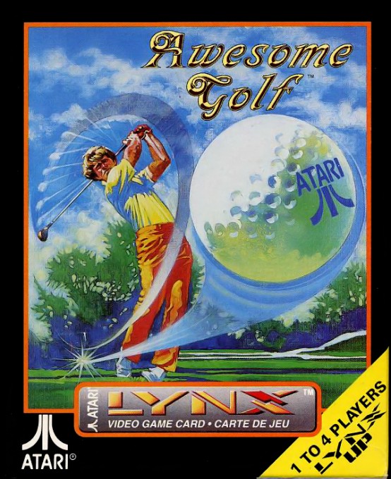 Front boxart of the game Awesome Golf (United States) on Atari Lynx