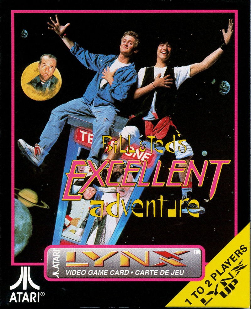 Front boxart of the game Bill and Ted's Excellent Adventure (United States) on Atari Lynx