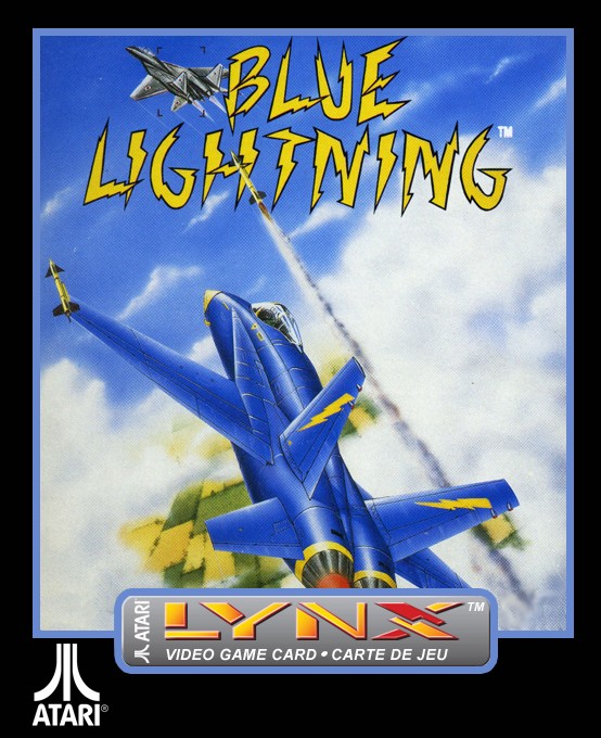 Front boxart of the game Blue Lightning (United States) on Atari Lynx