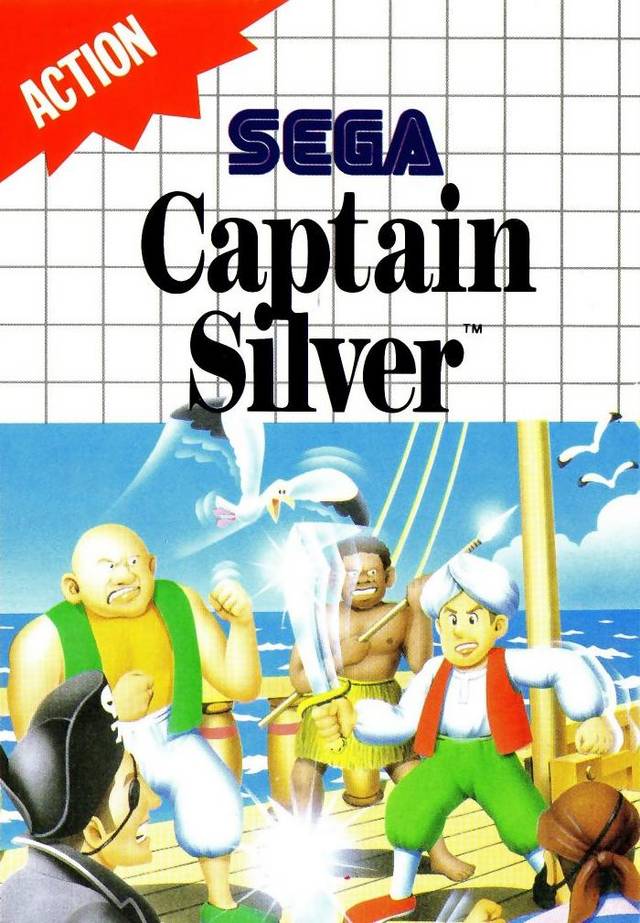Front boxart of the game Captain Silver (Australia) on Sega Master System