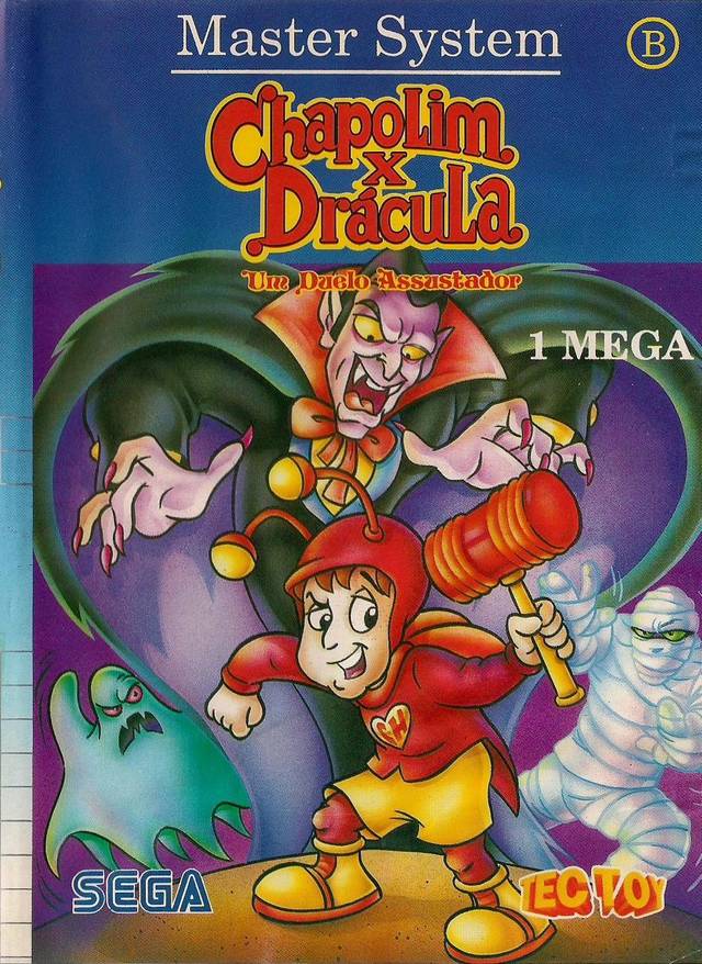 Front boxart of the game Chapolim x Dracula - Um Duelo Assustador (South America) on Sega Master System