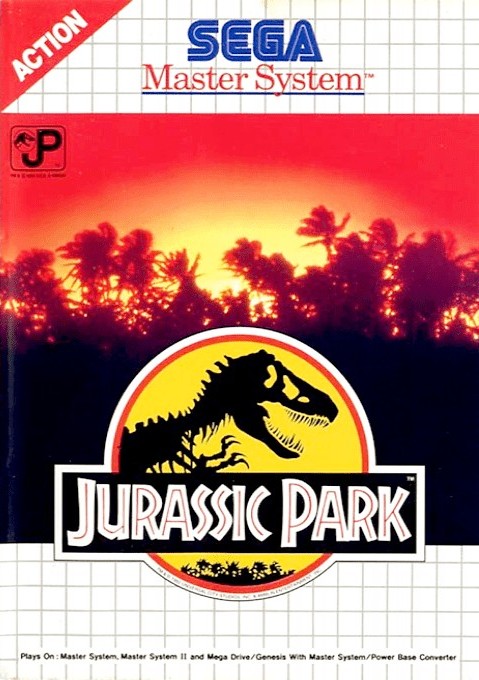 Front boxart of the game Jurassic Park (Europe) on Sega Master System