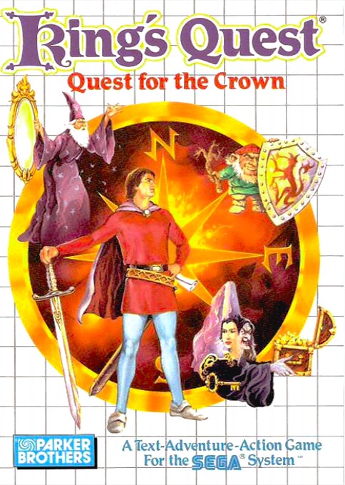 Front boxart of the game King's Quest - Quest for the Crown (Europe) on Sega Master System