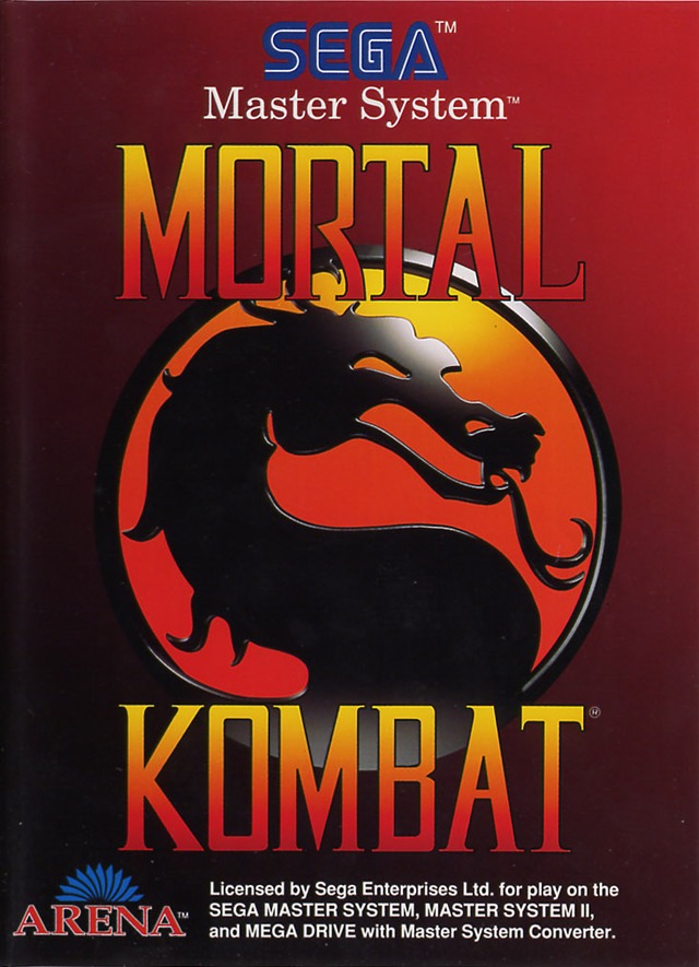 Front boxart of the game Mortal Kombat (Europe) on Sega Master System