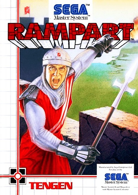 Front boxart of the game Rampart (Europe) on Sega Master System