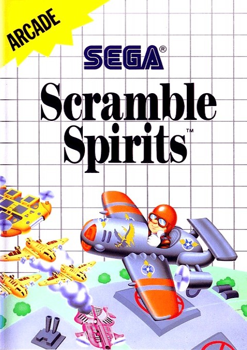 Front boxart of the game Scramble Spirits (Europe) on Sega Master System