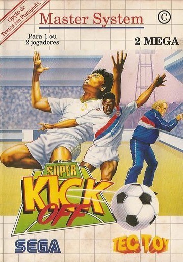 Front boxart of the game Super Kick Off (South America) on Sega Master System