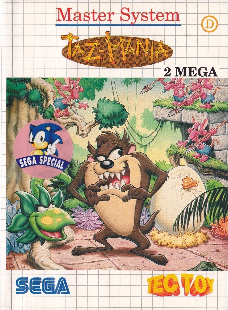 Front boxart of the game Taz - Mania (South America) on Sega Master System