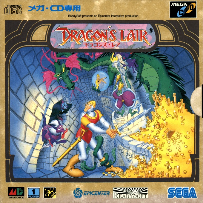 Dragon's Lair boxarts for Sega Mega CD - The Video Games Museum