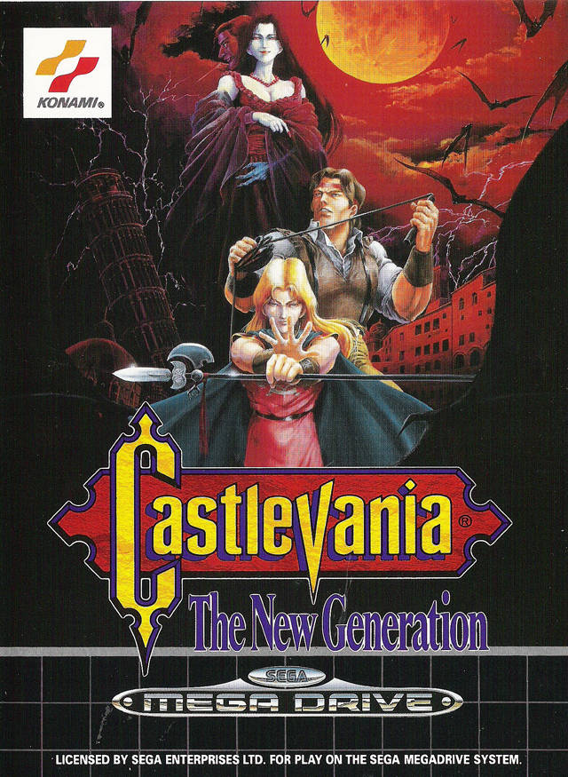 Front boxart of the game Castlevania - The New Generation (Europe) on Sega Megadrive