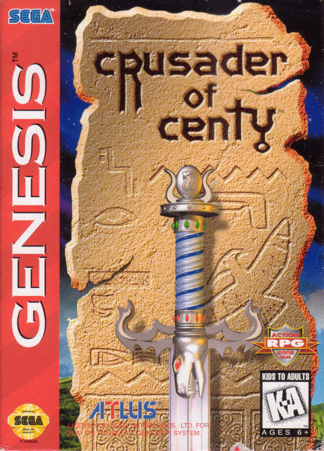Front boxart of the game Crusader of Centy (United States) on Sega Megadrive