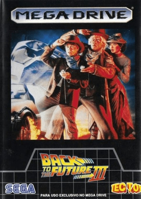 Front boxart of the game Back to the Future Part III (Brazil) on Sega Megadrive