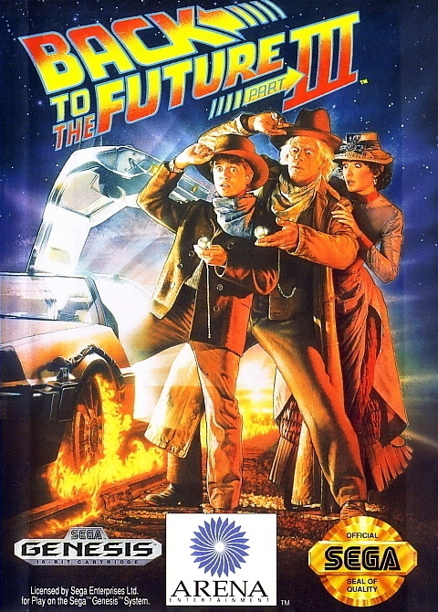 Front boxart of the game Back to the Future Part III (United States) on Sega Megadrive