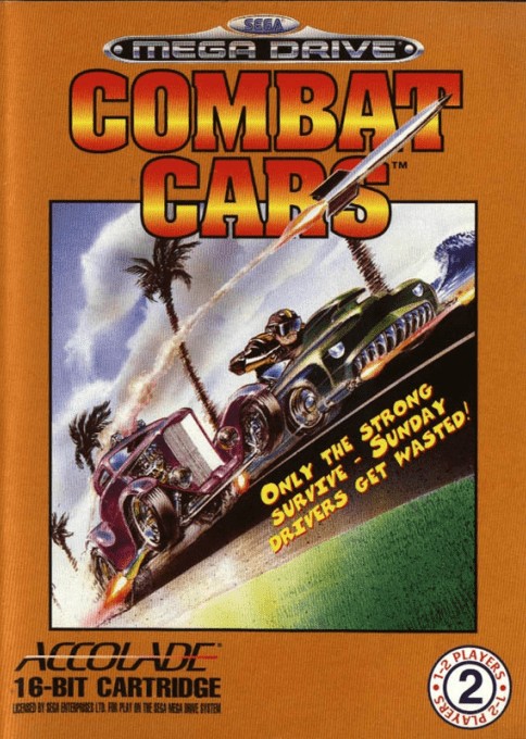 Front boxart of the game Combat Cars (Europe) on Sega Megadrive