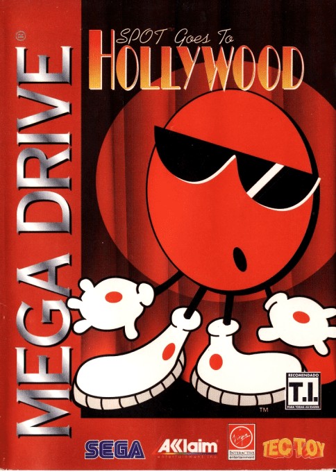 Front boxart of the game Spot Goes To Hollywood (Brazil) on Sega Megadrive