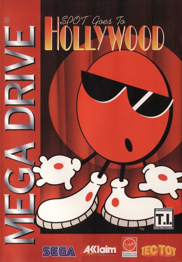 Front boxart of the game Spot Goes To Hollywood (South America) on Sega Megadrive