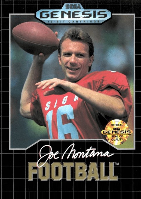 Front boxart of the game Joe Montana Football (United States) on Sega Megadrive